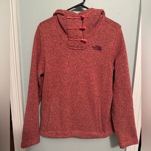 The North Face Red Boxy Hoodie Sweatshirt